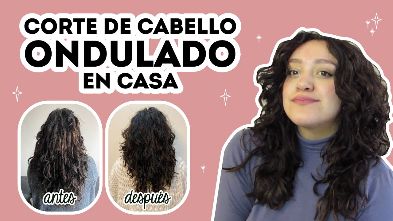 CORTE DE CABELLO ONDULADO/RIZADO EN CASA 😍
