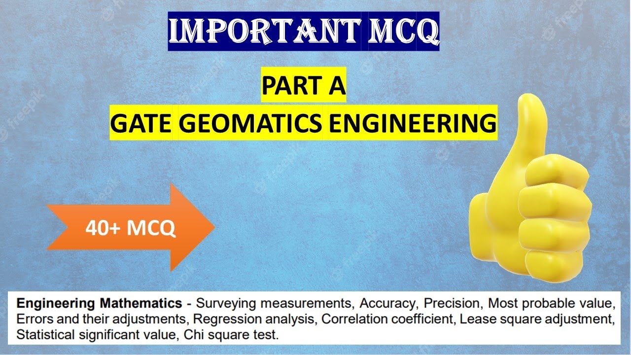 IMPORTANT MCQ | ENGINEERING MATHEMATICS | GATE GEOMATICS ENGINEERING | #geomaticsengineering #gate