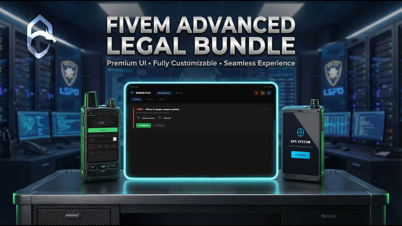 FiveM Script | Hane Emergency Services Bundle | Dispatch + GPS + Radio