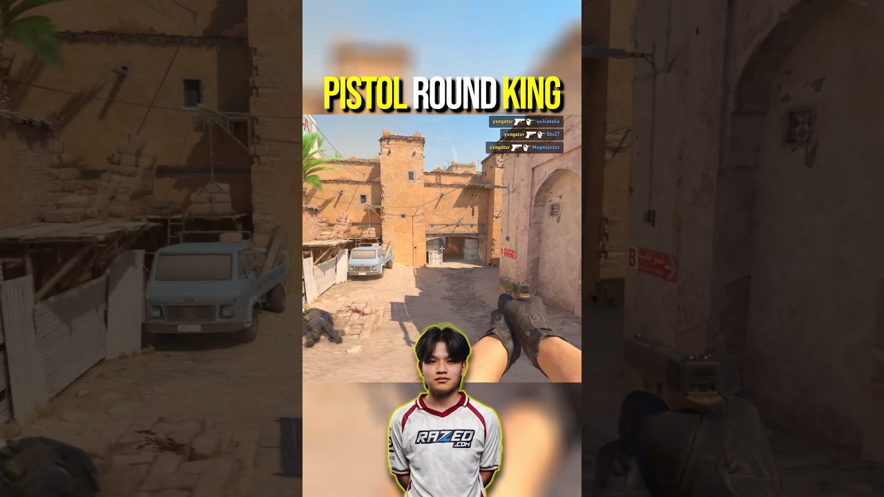 2 pistols, 5 HEADSHOTS. The pistol KING! 👑