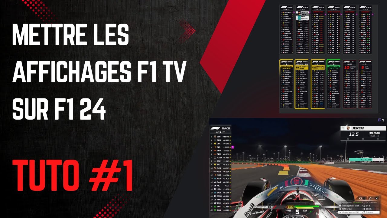 Tuto #1: Mettre les affichages F1 TV sur F1 24 !