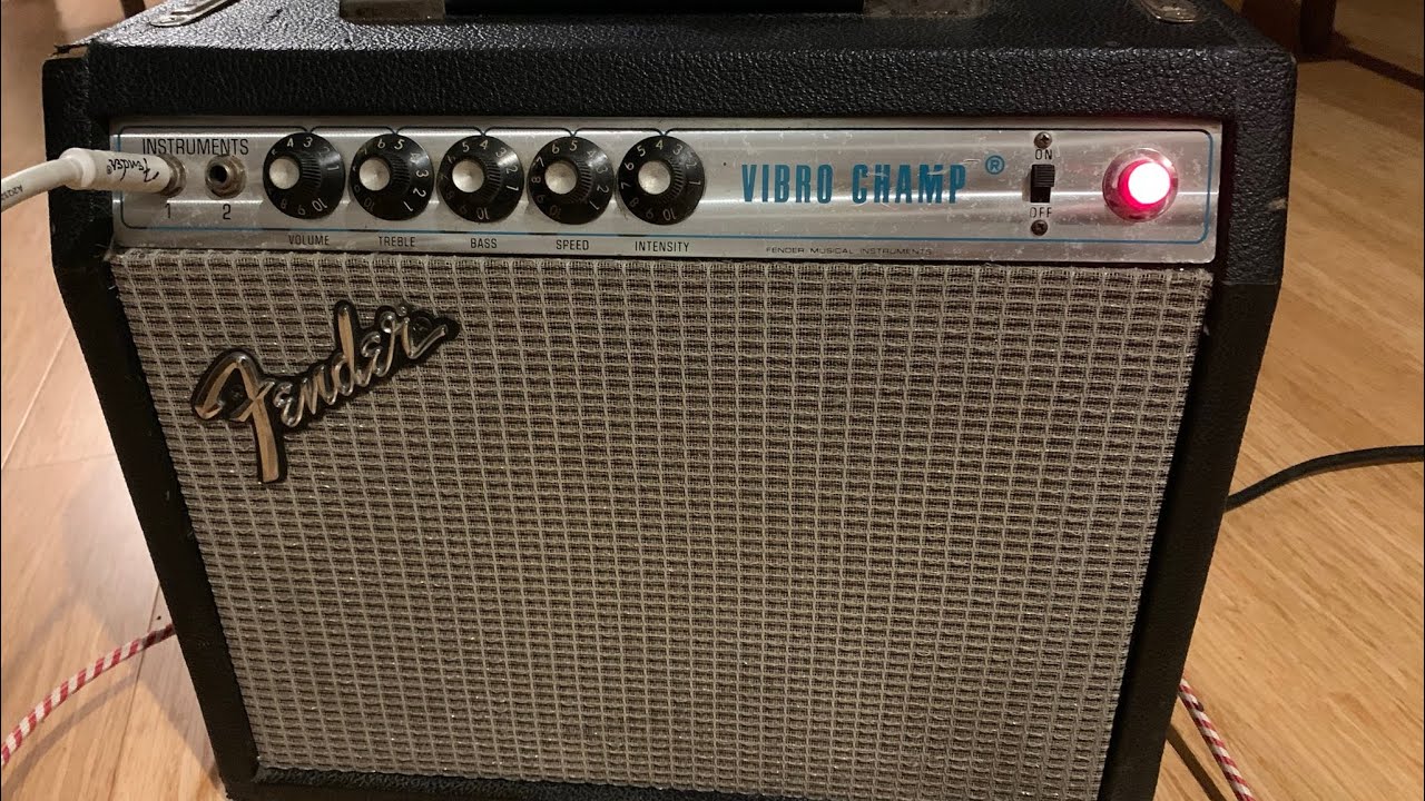 Silverface Fender Vibro Champ? It’s a Champ with the best tremolo around!