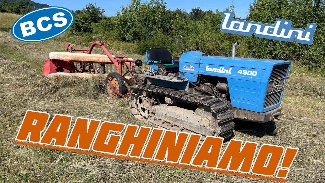 RANGHINATURA DEL FIENO 2k24 | Fienagione 2024 | Landini 4500 ranghinatore a pettine BCS