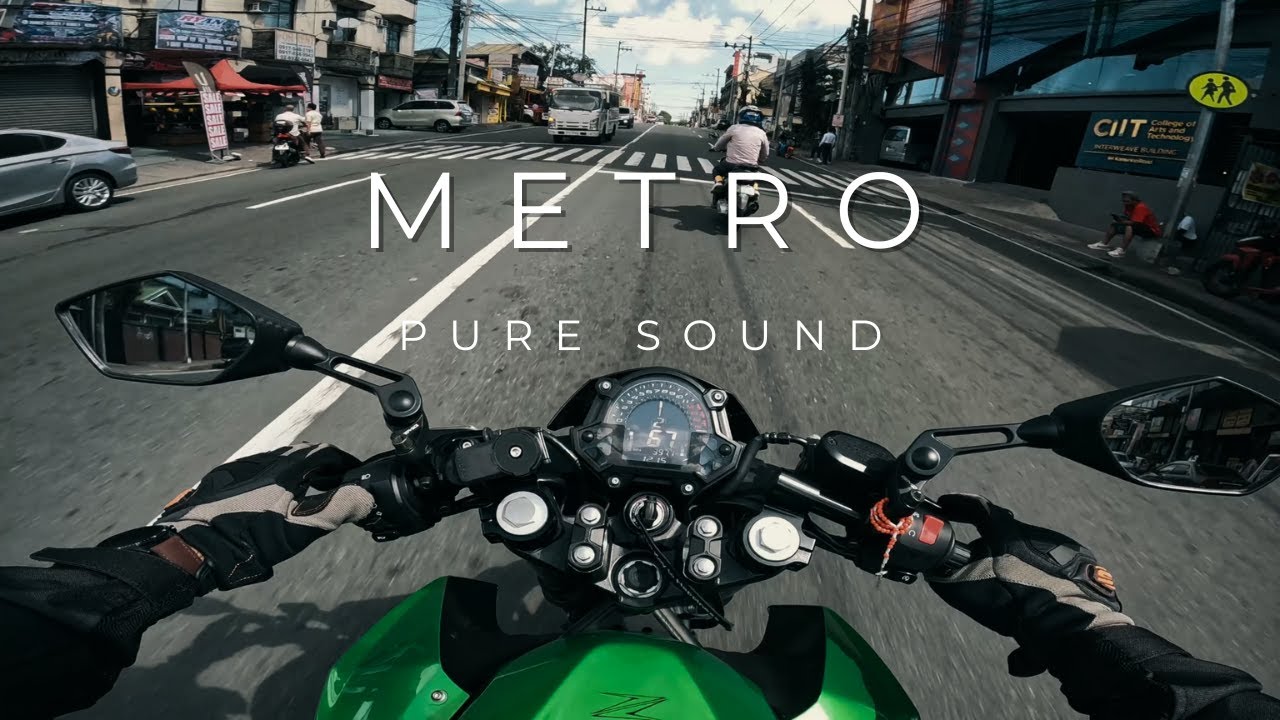 Z400 WITH CLIP ONS? | Cruising the Metro | Kawasaki Z400 | PURE Sound | Orion Muffler | 2K 60fps