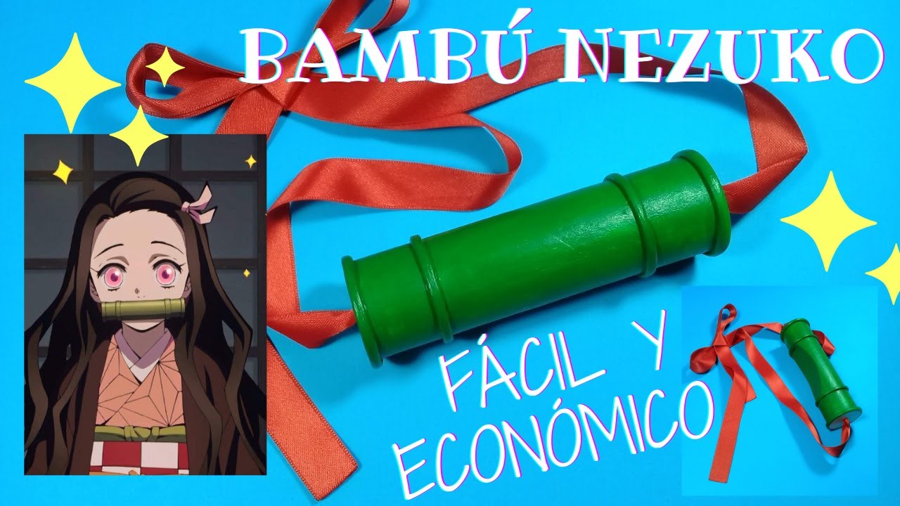 Bambú de Nezuko fácil, rápido y económico ❤ Tutorial / Demon Slayer