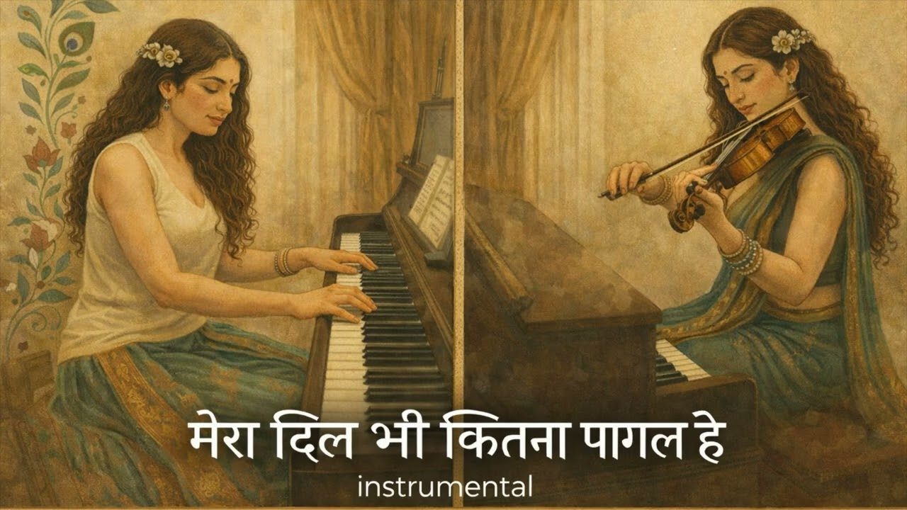 Mera Dil Bhi Kitna Paagal Hai | Romantic Soft Instrumental | Saajan | Violin | Piano |