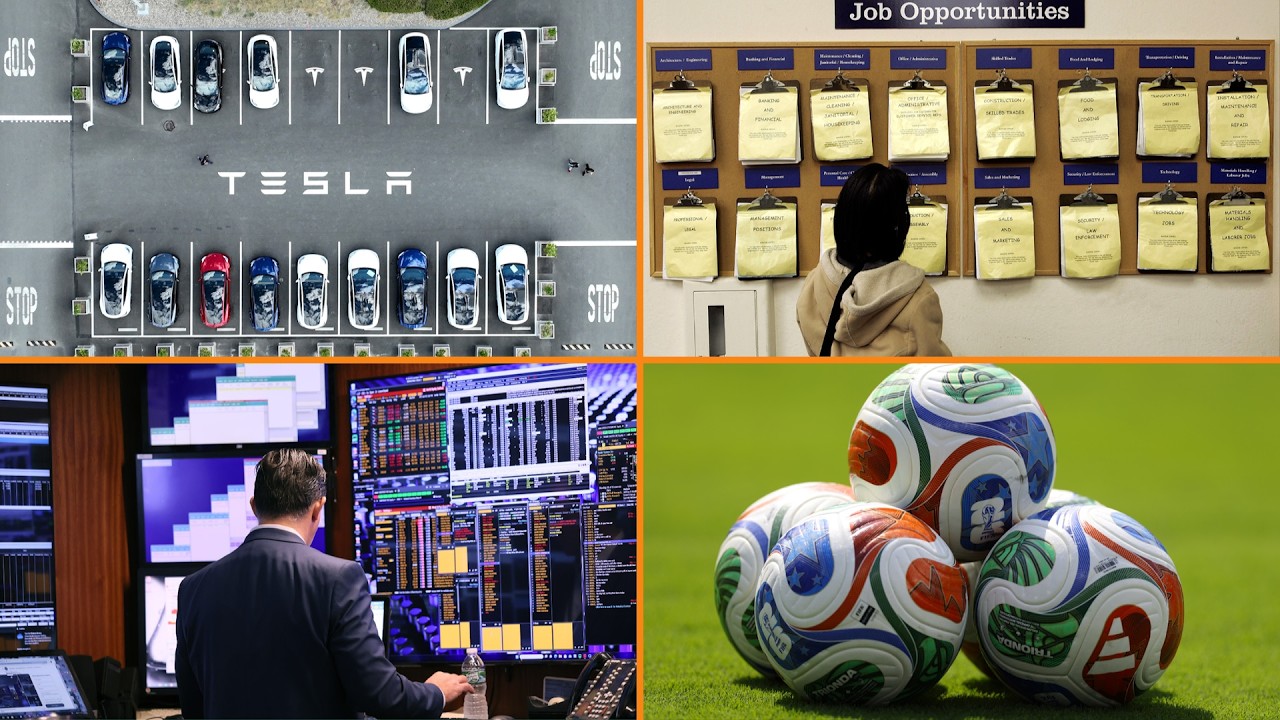 Wzrost sprzedaży Tesli w II kwartale, spowolnienie zatrudnienia w USA w czerwcu: Money Minute