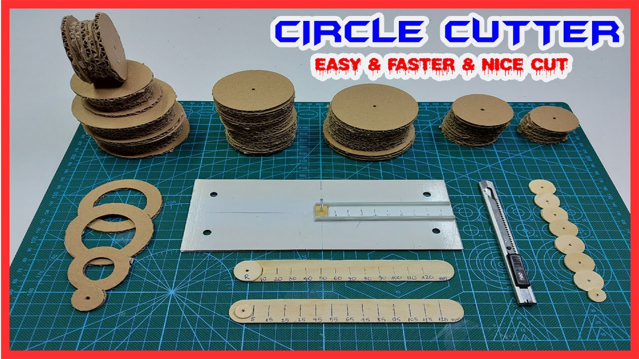 How to cut perfect a circle of cardboard