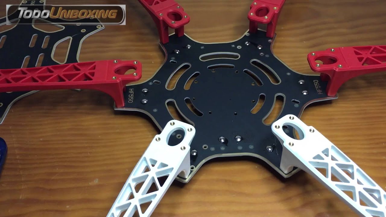 Construir un drone dji F550 hexacopter. Montaje paso a paso. 2/6