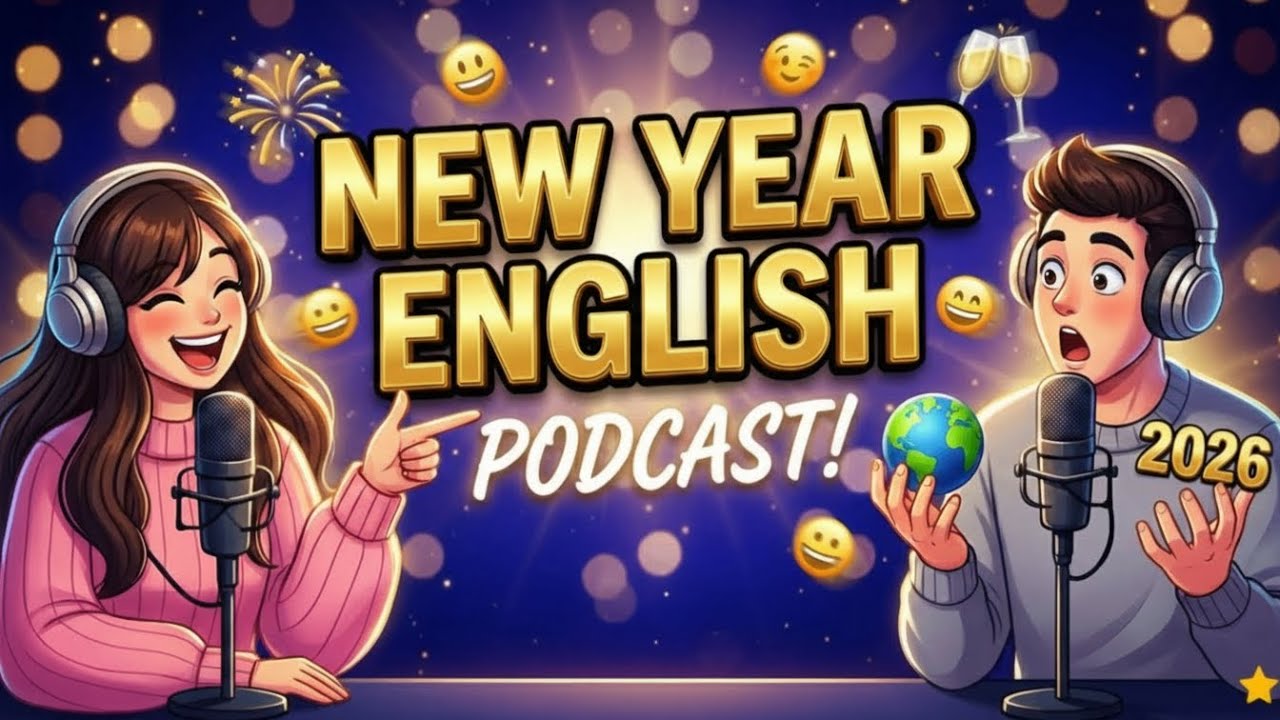 Talking About New Year Vocabulary & Resolutions  English Podcast for Beginners