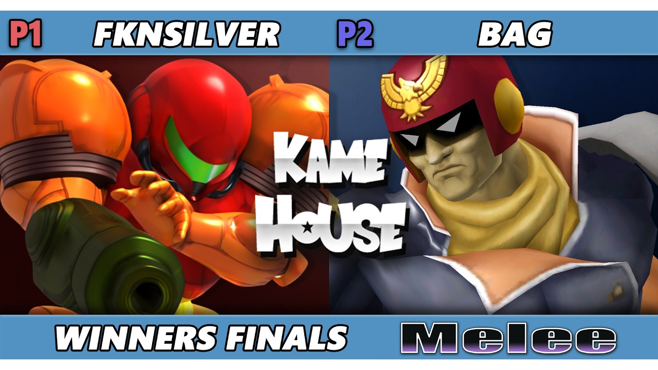 Kame House 144 WINNERS FINALS - fknsilver (Samus) Vs. bag (Captain Falcon) Smash Melee - SSBM