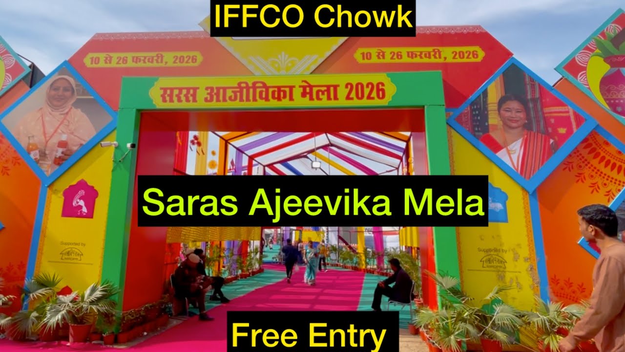 Saras Ajeevika Mela | Saras Ajeevika Mela at IFFCO Chowk | Handicrafts, Handlooms & More | Full Vlog