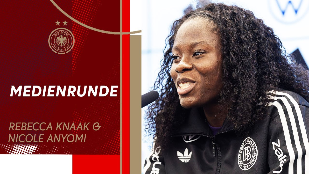 Medienrunde mit Rebecca Knaak & Nicole Anyomi vor dem Nations League Finale gegen Spanien