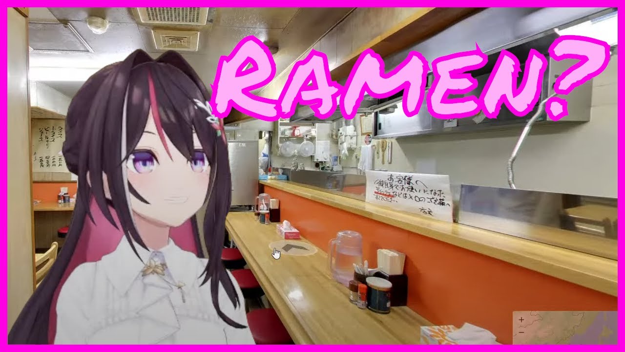 ZeroGuessr AZKi gets herself some Ramen [Hololive]
