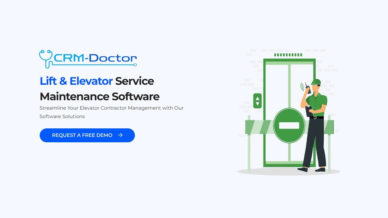 Elevator Service Management Solution | Mobile App & Web CRM | CRM-Doctor | 2023