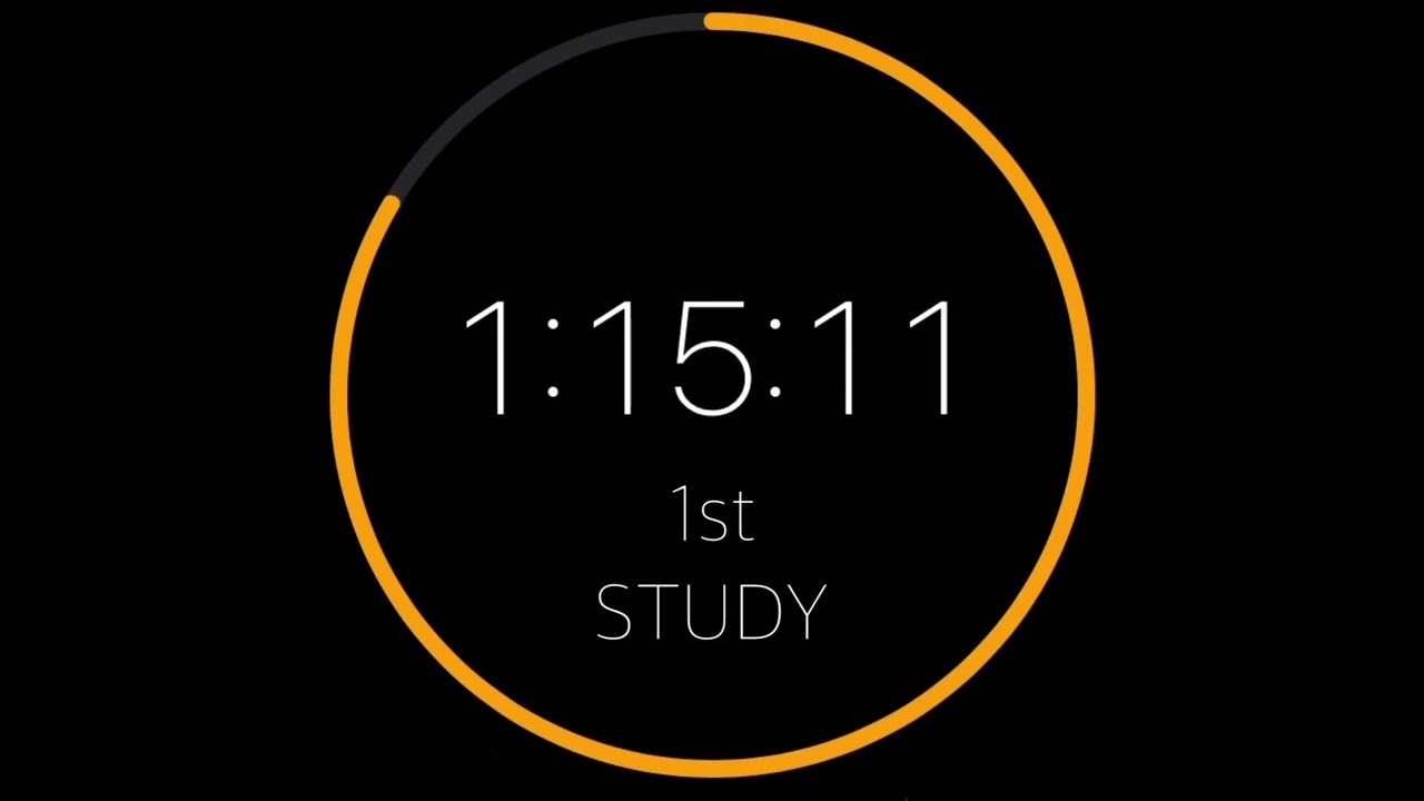 ⏳(90/10)x3 뽀모도로 타이머 with 장작소리,알람 / pomodoro study real time / fire sound timer/alarm
