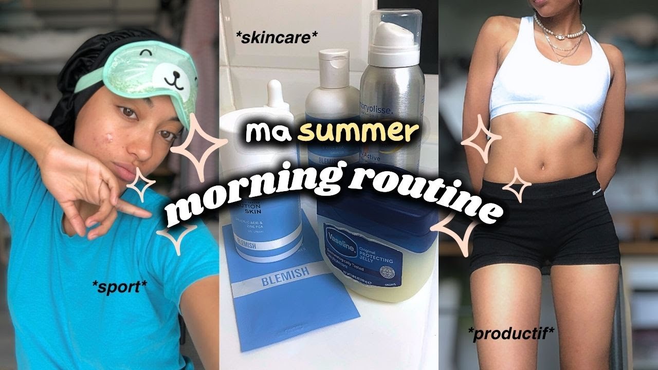 Ma summer morning routine 2024 🏋🏾‍♀️🧴