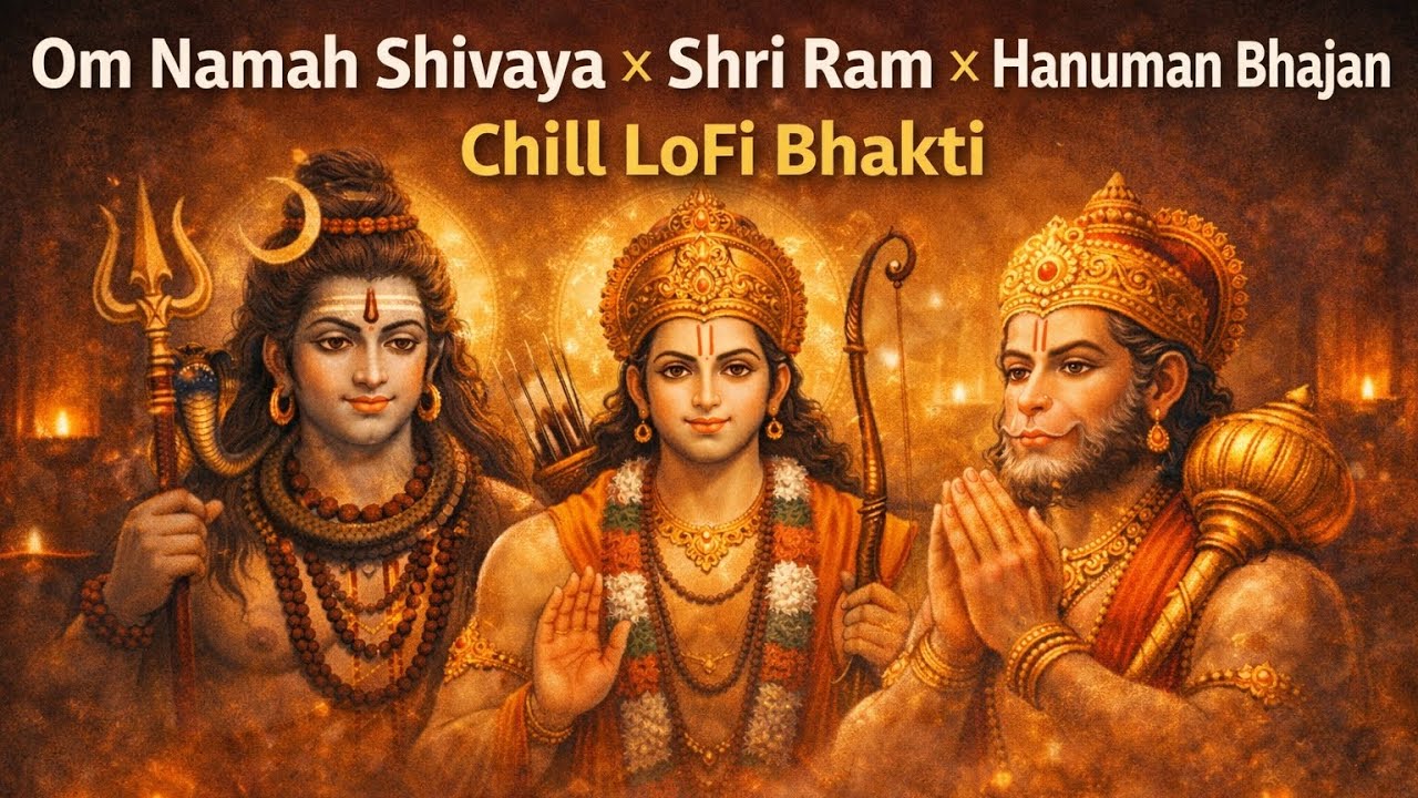 Om Namah Shivaya × Shri Ram × Hanuman Bhajan | Chill LoFi Bhakti