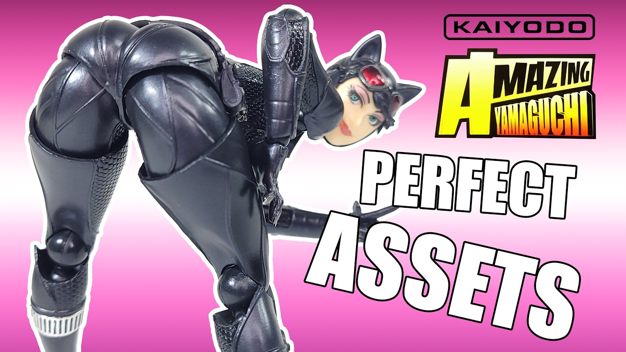 Revoltech CATWOMAN Amazing Yamaguchi | Batman Arkham Knight Figure Review!