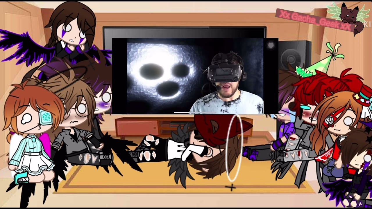 Aftons react to EddieVR playing sister location •part 2•