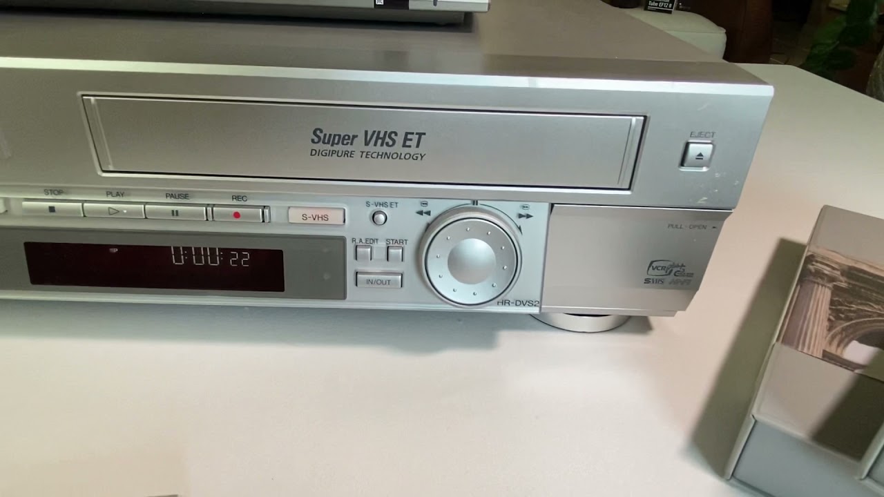 JVC HR-DVS2 Mini DV/S-VHS combo demo fully operational
