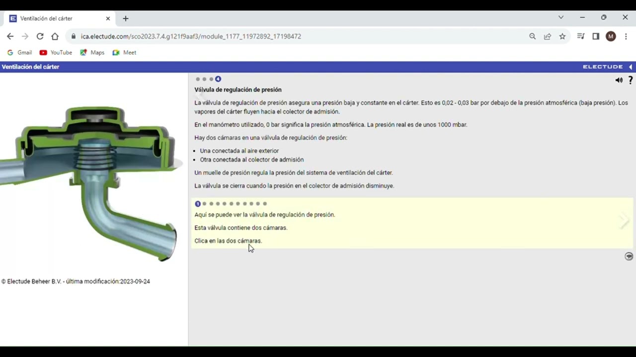Ventilación del cárter Electude