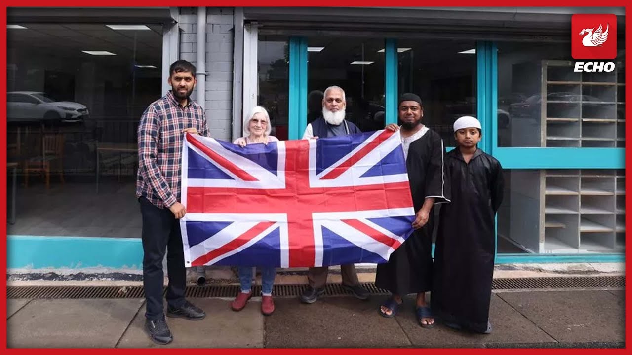 They put up a Union Jack outside his mosque - his response was powerful