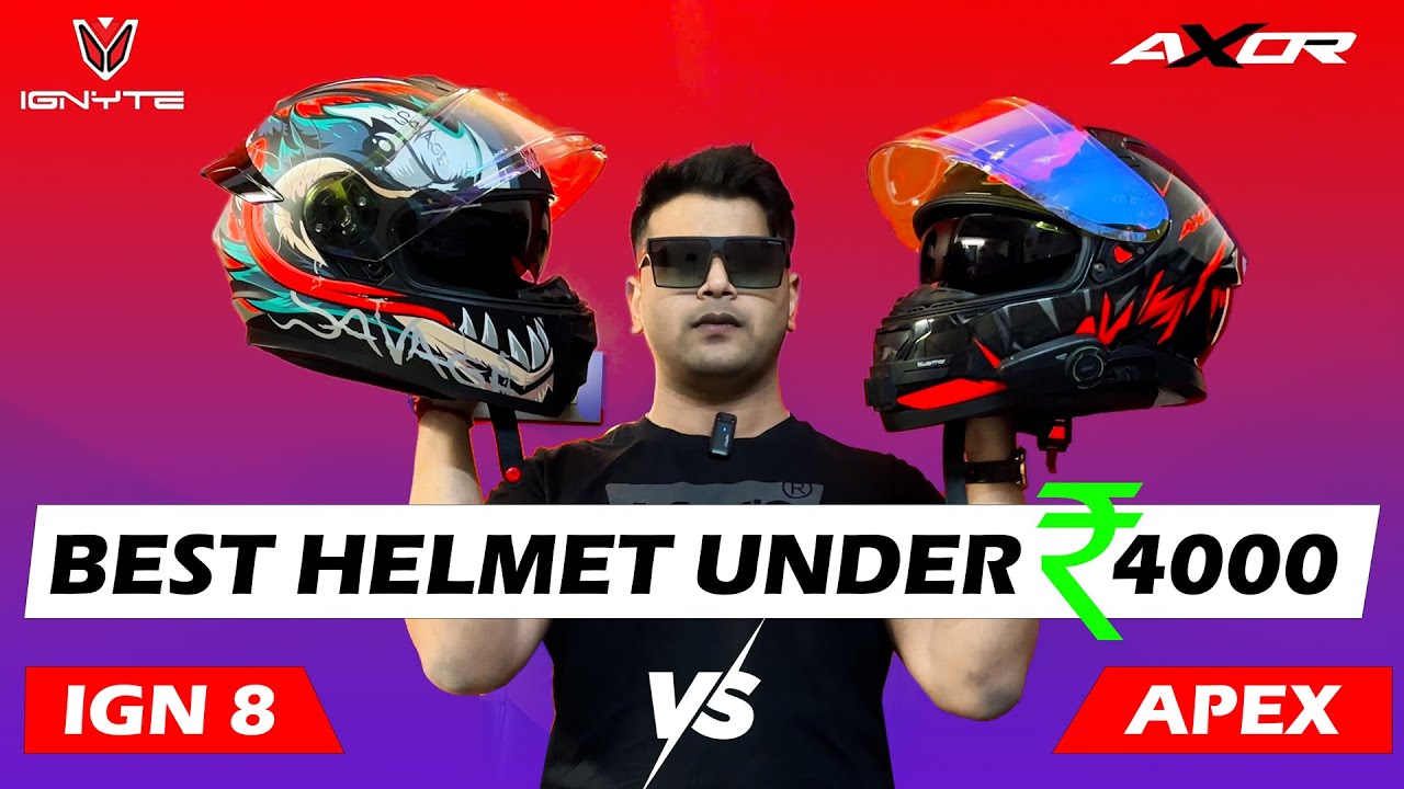 Axor Apex vs Ignyte IGN 8😍 Kaunsa Best hai? Best Helmet Under 4000 for Travel, City Ride and Vlog?