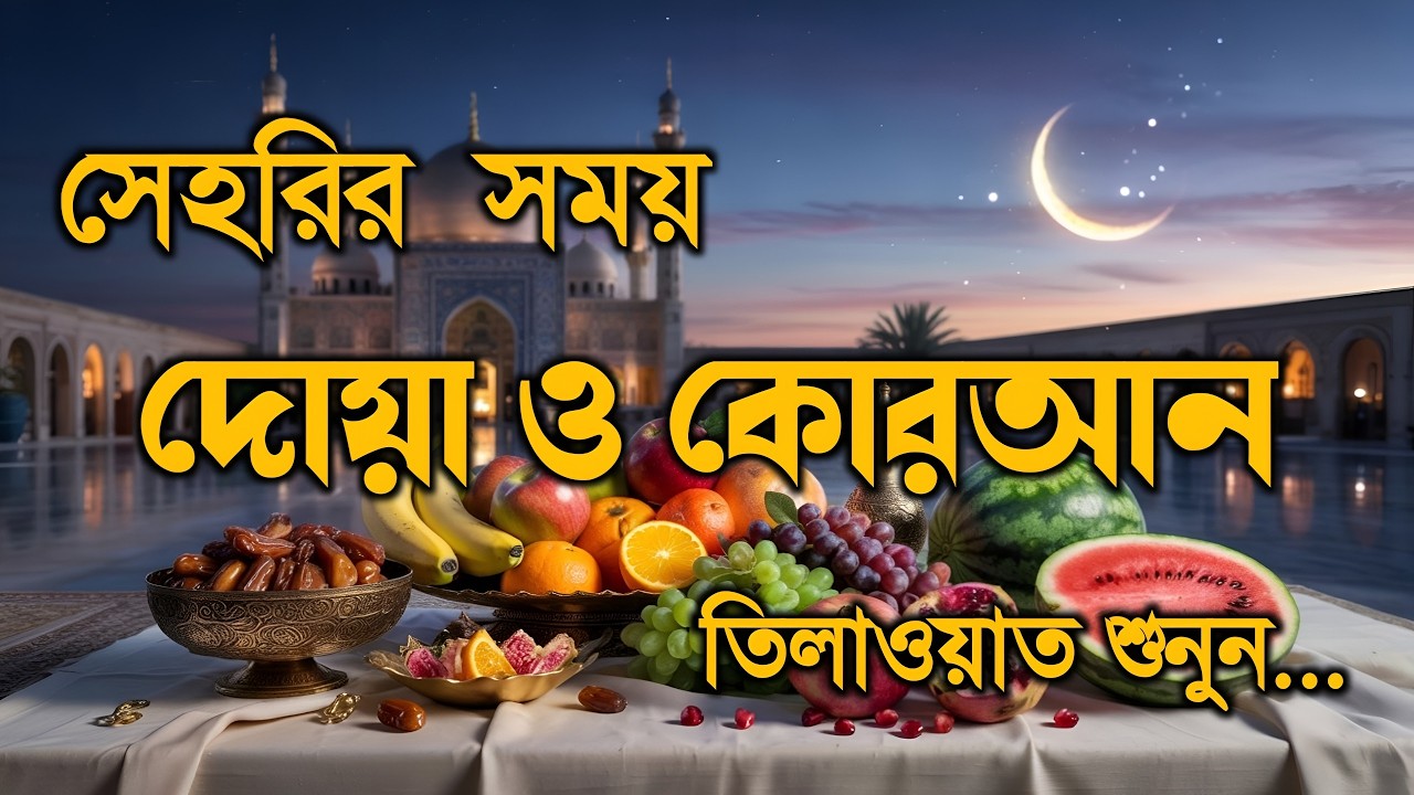 সেহরির সময় দোয়া ও দূরুদ | Seheri Dua & Durud | এবং কুরআন তেলাওয়াত | Ramadan Dua By Alaa Aqel