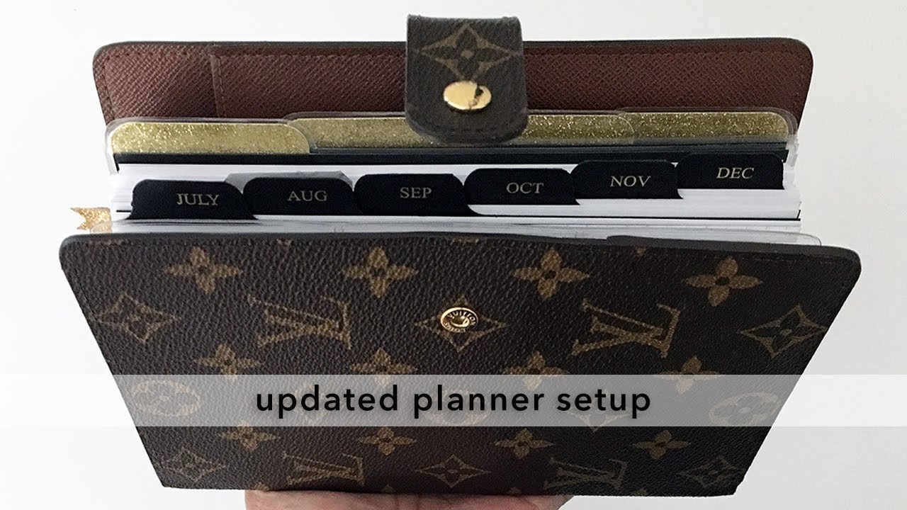 Updated Setup in my Louis Vuitton Agenda MM