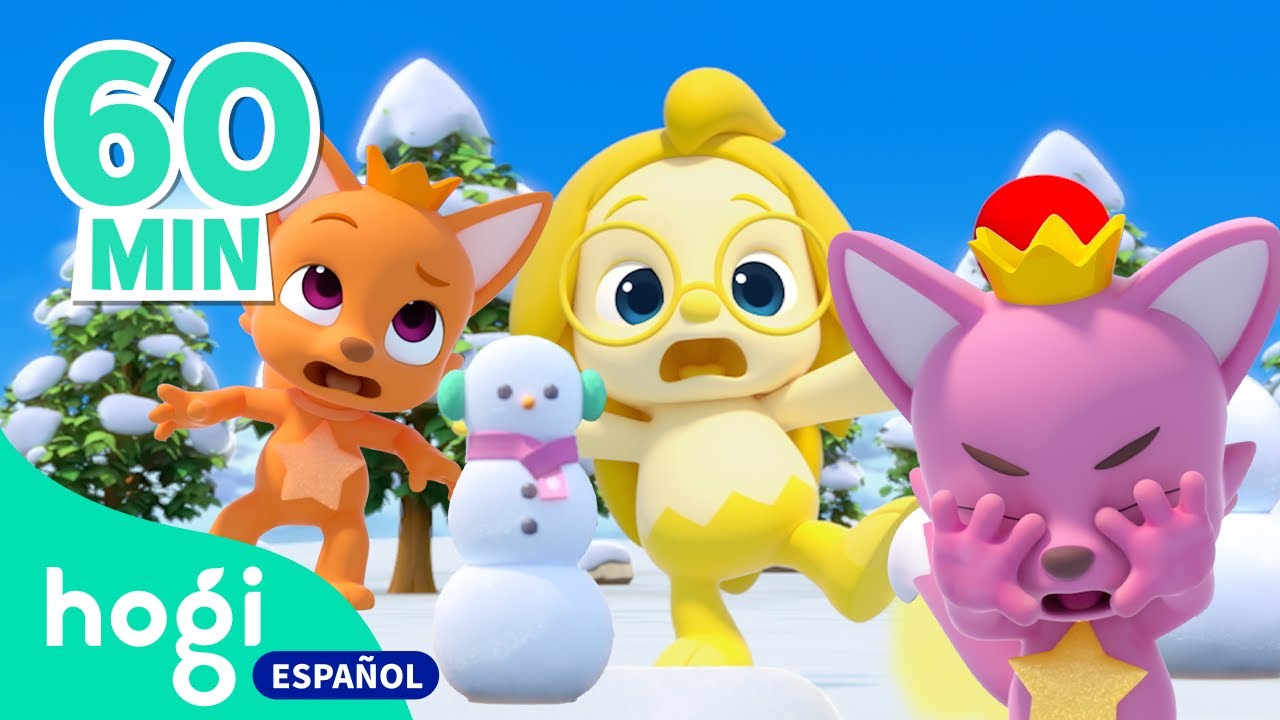 El Tobogán Colorido + Muñeco de Nieve | Colores para niños de 2 a 3 años | +Mix | Hogi en español