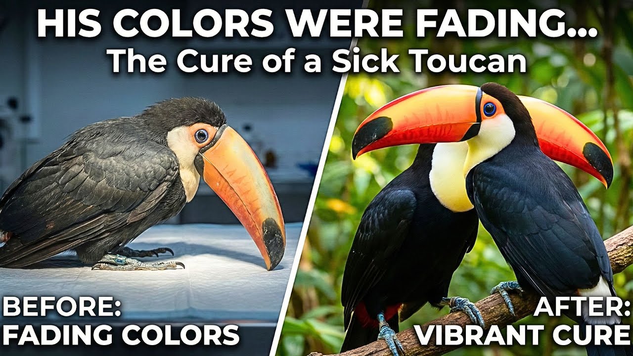 His Colors Were Fading... The Cure of a Sick Toucan