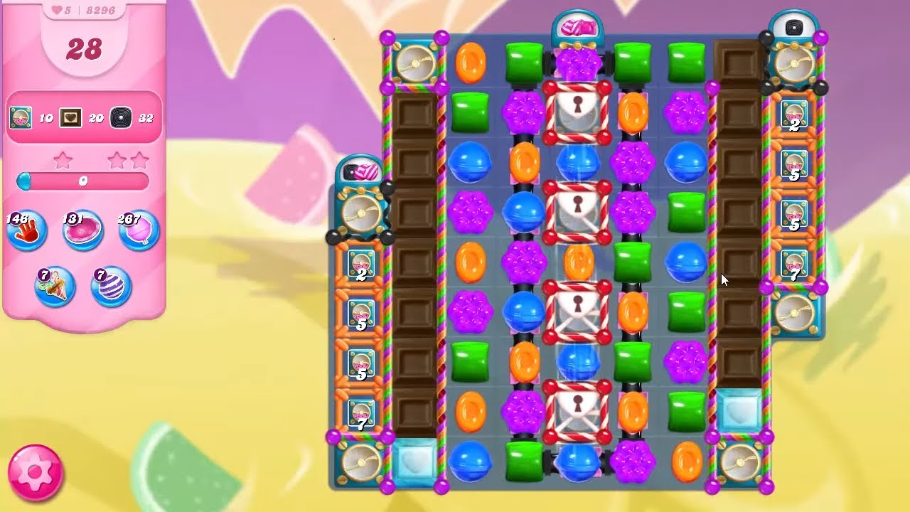 Candy Crush Saga Level 8296 NO BOOSTERS (fifth version)