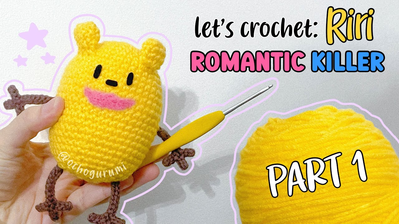 [tutorial] how to crochet amigurumi riri from the anime romantic killer (no-sew!)