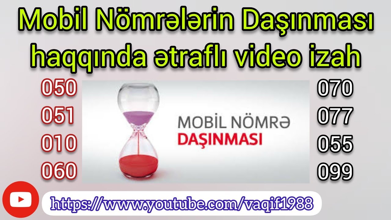 Mobil Nömrələrin Daşınması izahlı (2021)