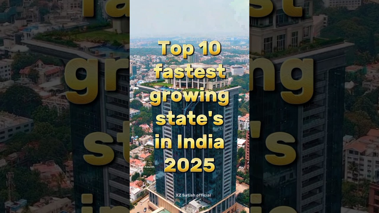 Top 10 fastest growing State's in India 2025 #top10 #fastestgrowing #growing #telangana #karnataka