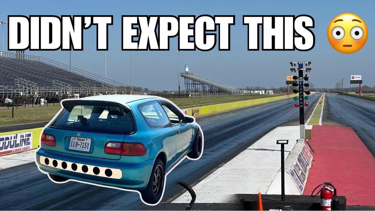TURBO V6 Civic vs. 1/4 Mile Drag Strip