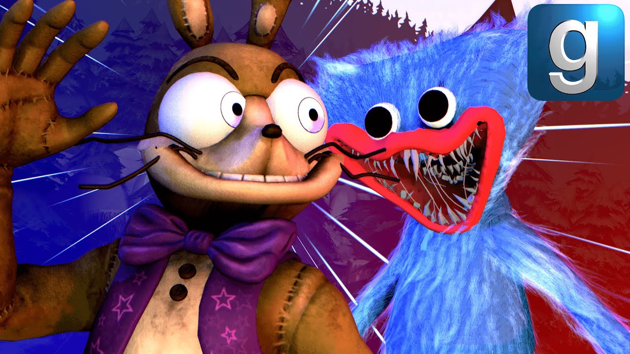 Gmod FNAF | Глитчтрап преследуется Хагги Вагги из Poppy Playtime!