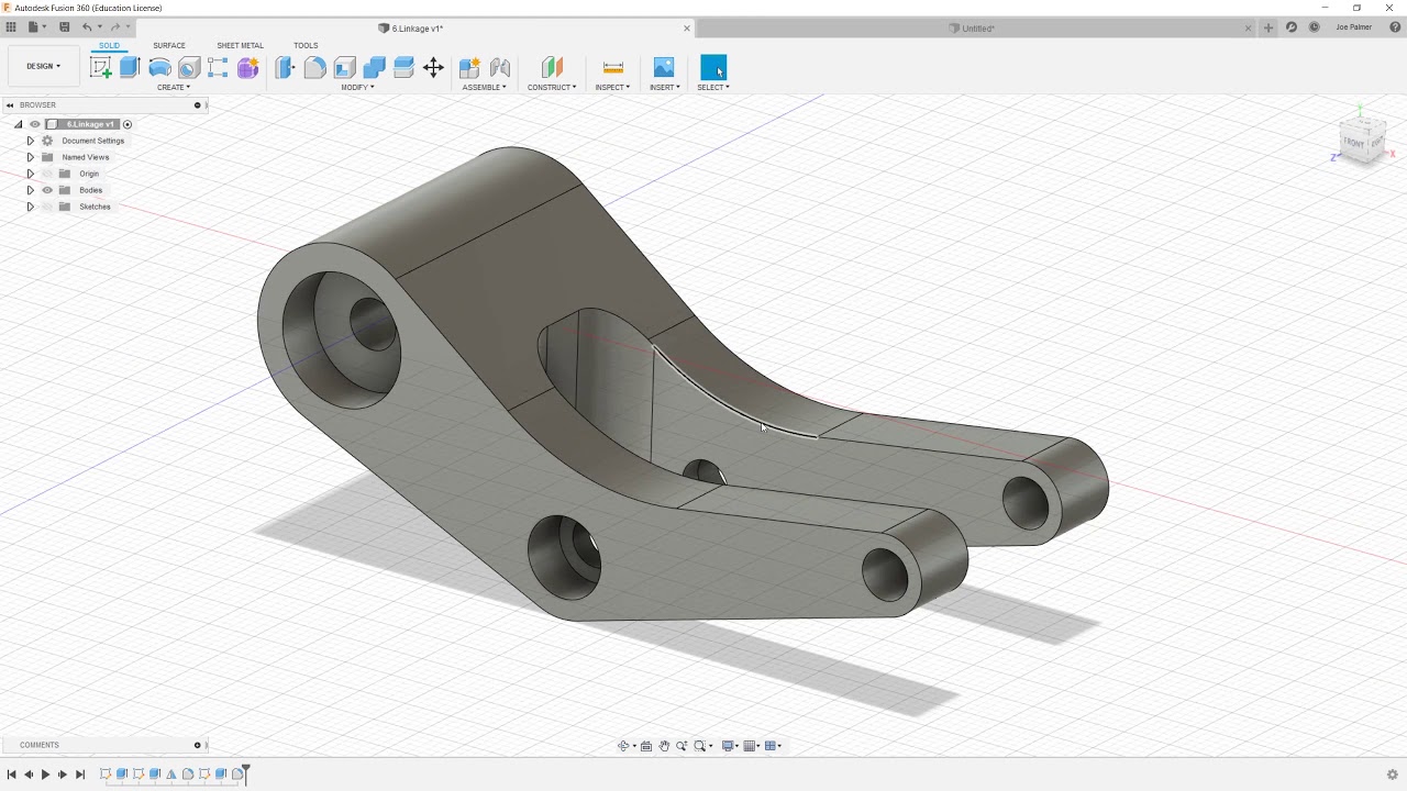 Fusion 360 Modelling - Linkage