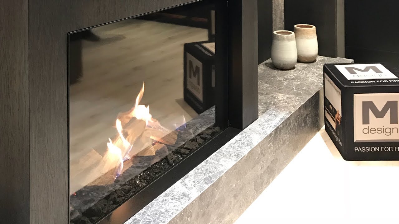 Газовый камин True Vision 1150V, M-DESIGN. Большая газовая топка. В салонах 
