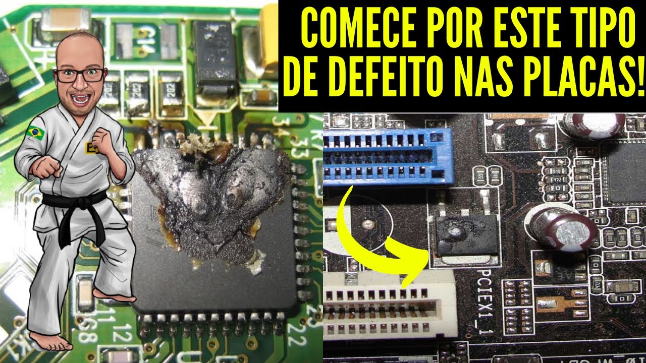 Iniciante em Eletr&ocirc;nica - Comece A ECONTRAR DEFEITO EM Placas Eletr&ocirc;nicas ASSIM! Eletronica Facil