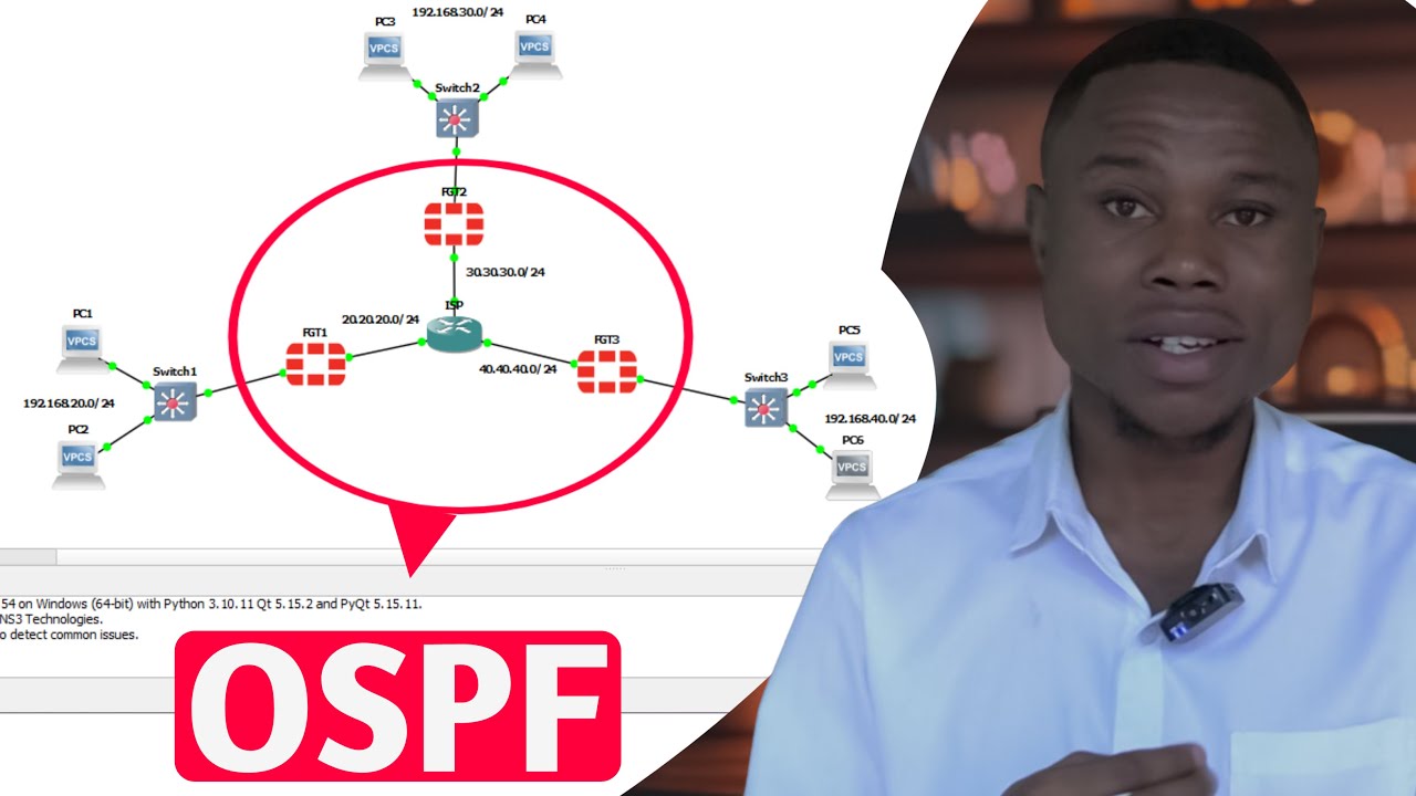 Comment configurer OSPF sur FortiGate & Cisco ! | Lab GNS3 Complet