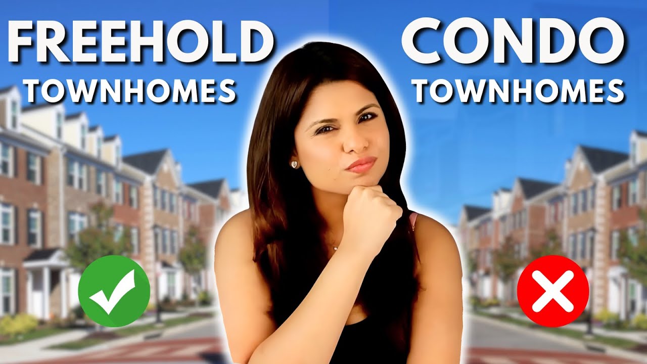 Freehold Townhouse V/S Condo Townhouse: Which One is Better for You? 🏡