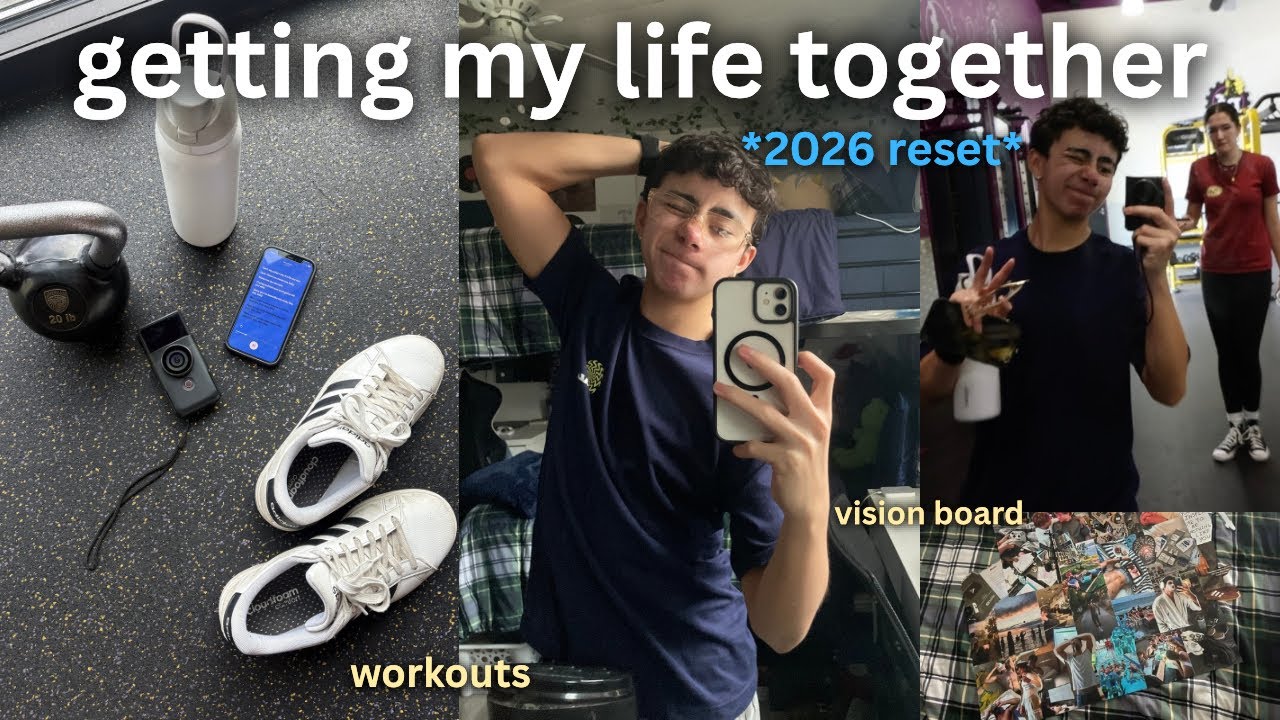 getting my life together BACK TOGETHER for 2026 🧘‍♂️|productive reset routine, vision board 