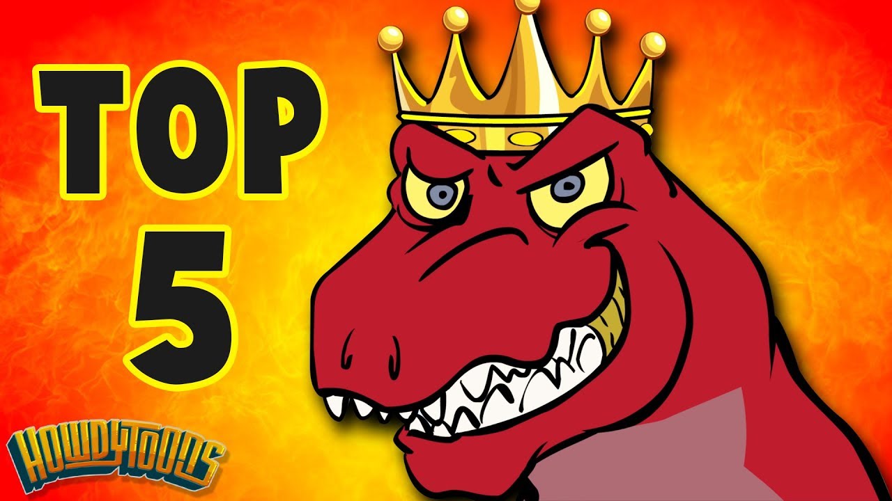 Top 5 Dinosaur Songs | Best Dinosaur Cartoons for Kids from Dinostory by Howdytoons