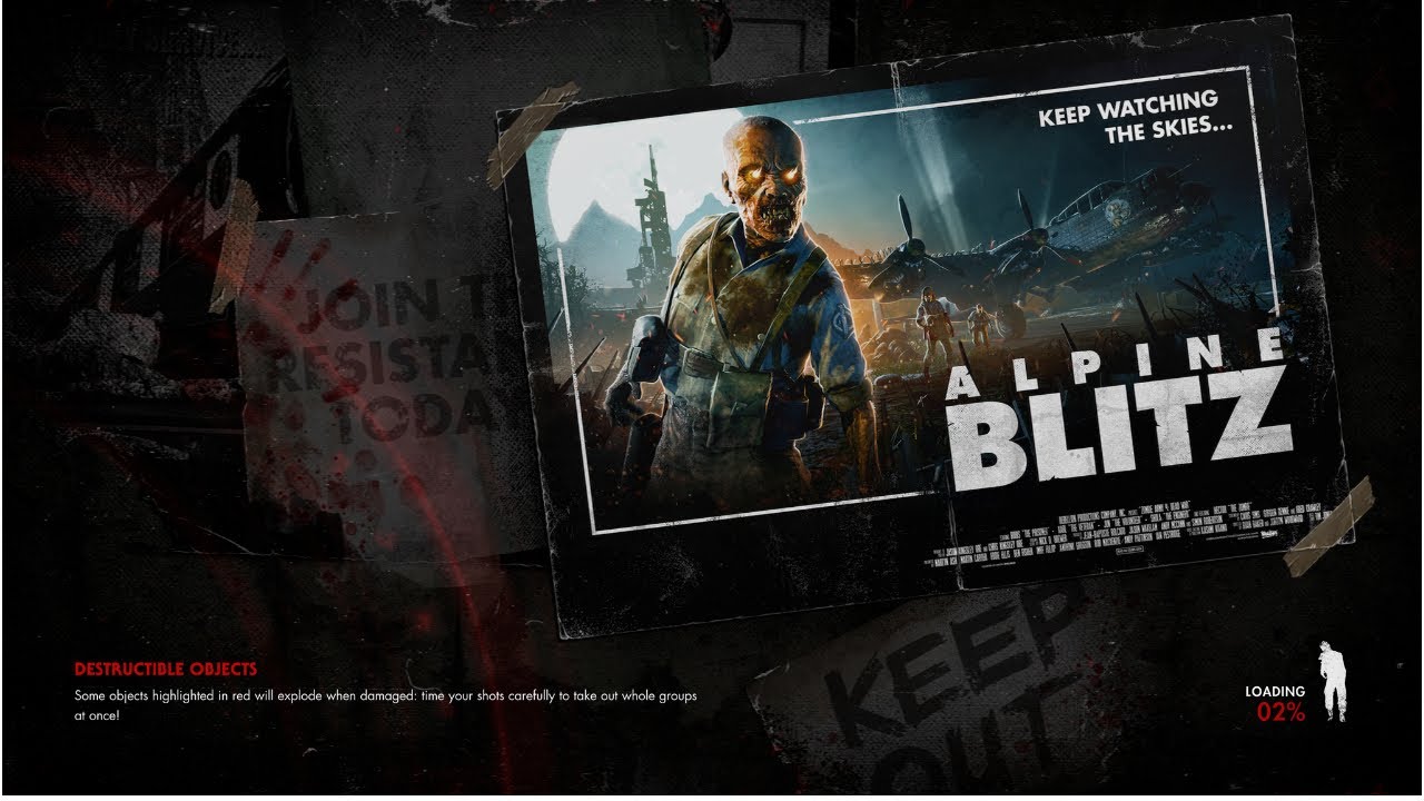 Zombie Army 4 Dead War DLC Mission 5 : Alpine Blitz Gameplay HD 1080p 60fps