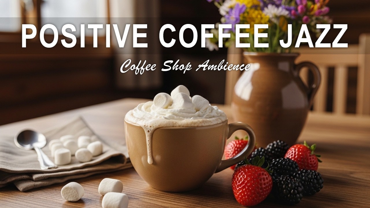 Positive Coffee Jazz ☕ March  Bossa Nova Instrumental & Relaxing Jazz Cafe Music for Studying.