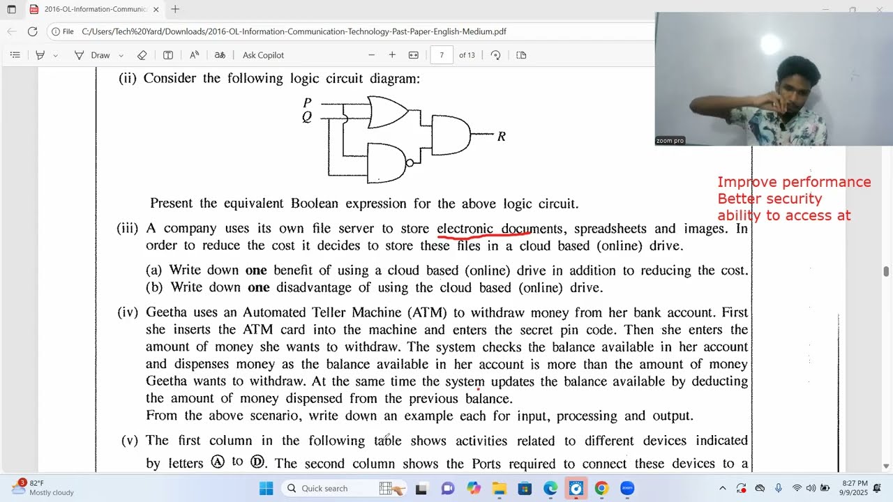 O/L past Paper Discussion Day 01 / 2016 O/L ICT paper Part II discussion