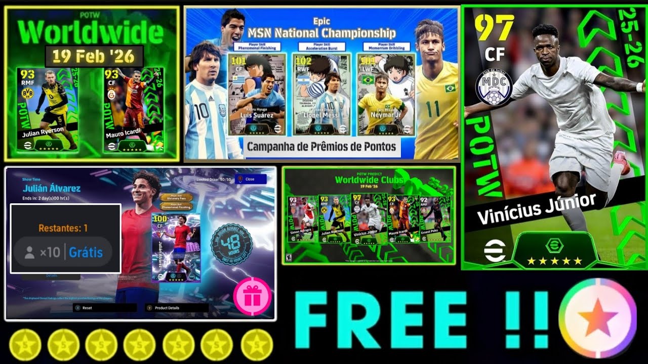 😍 NOVIDADES DA SEMANA NO EFOOTBALL 2026 🔥 NOVOS POTW 🔥
