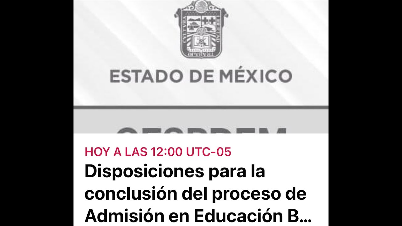 DISPOSICIONES PARA LA CONCLUSIÓN DEL PROCESO DE ADMISIÓN EN EDUCACIÓN BÁSICA 20-21